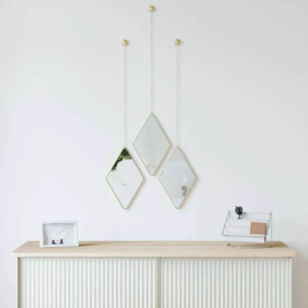 Dima Mirrors, Set of 3 - Brass